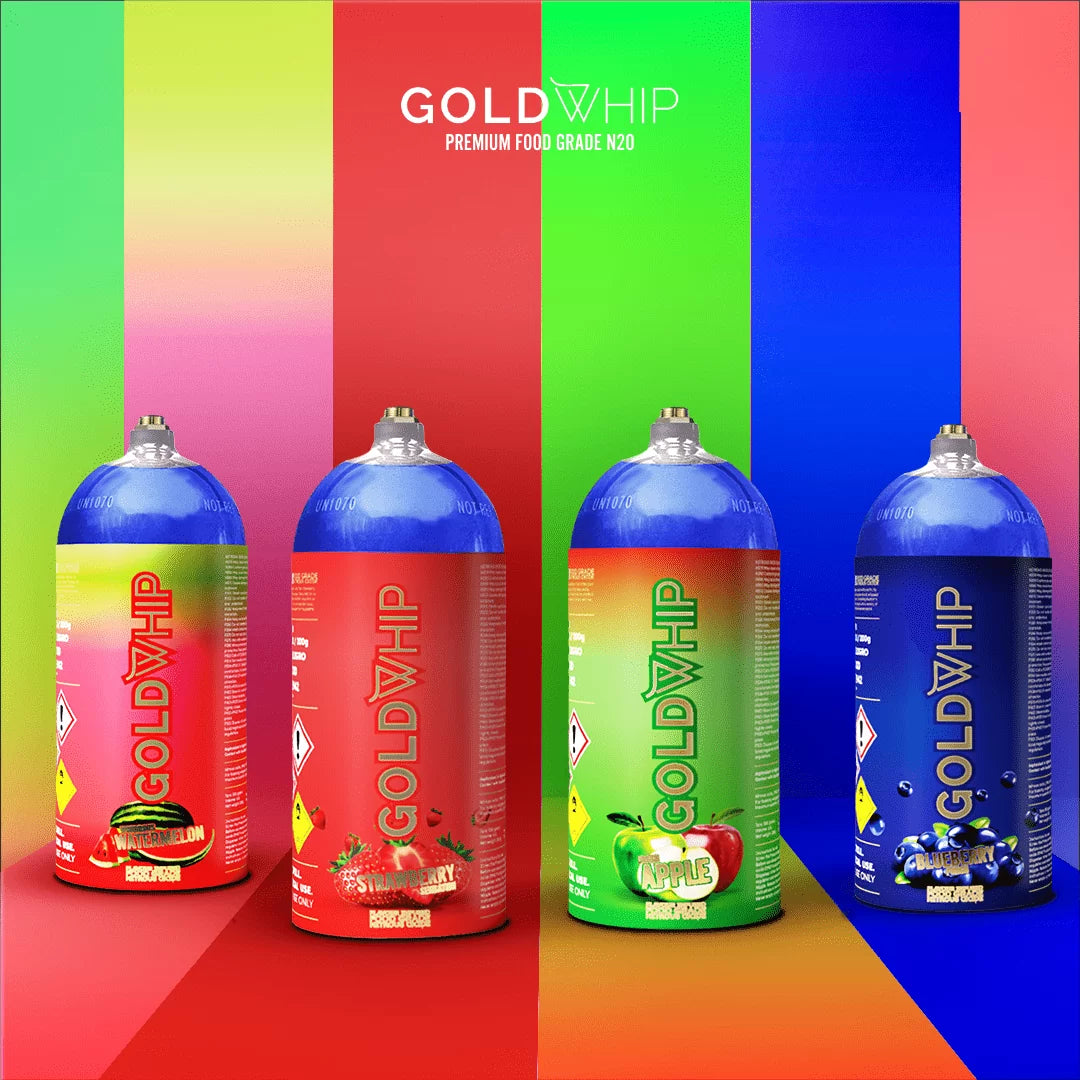 GoldWhip Mini Flavoured Nitrous Oxide Tanks