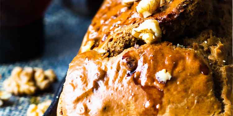 Low Calorie Coffee & Walnut Loaf