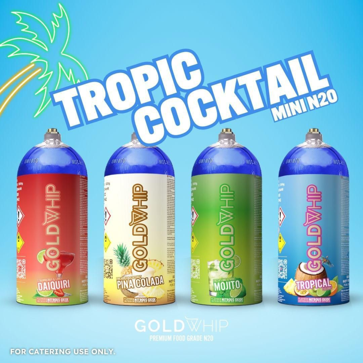 Gold Whip Mini Cocktail Flavour N2O Tank