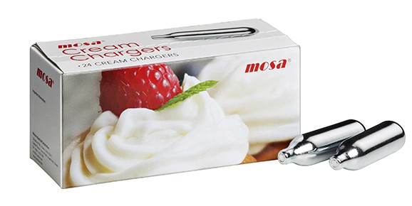 Cream Chargers Mosa for Whipping Cream 48 Pack Dessert Mousses Nitrous Oxide N20 